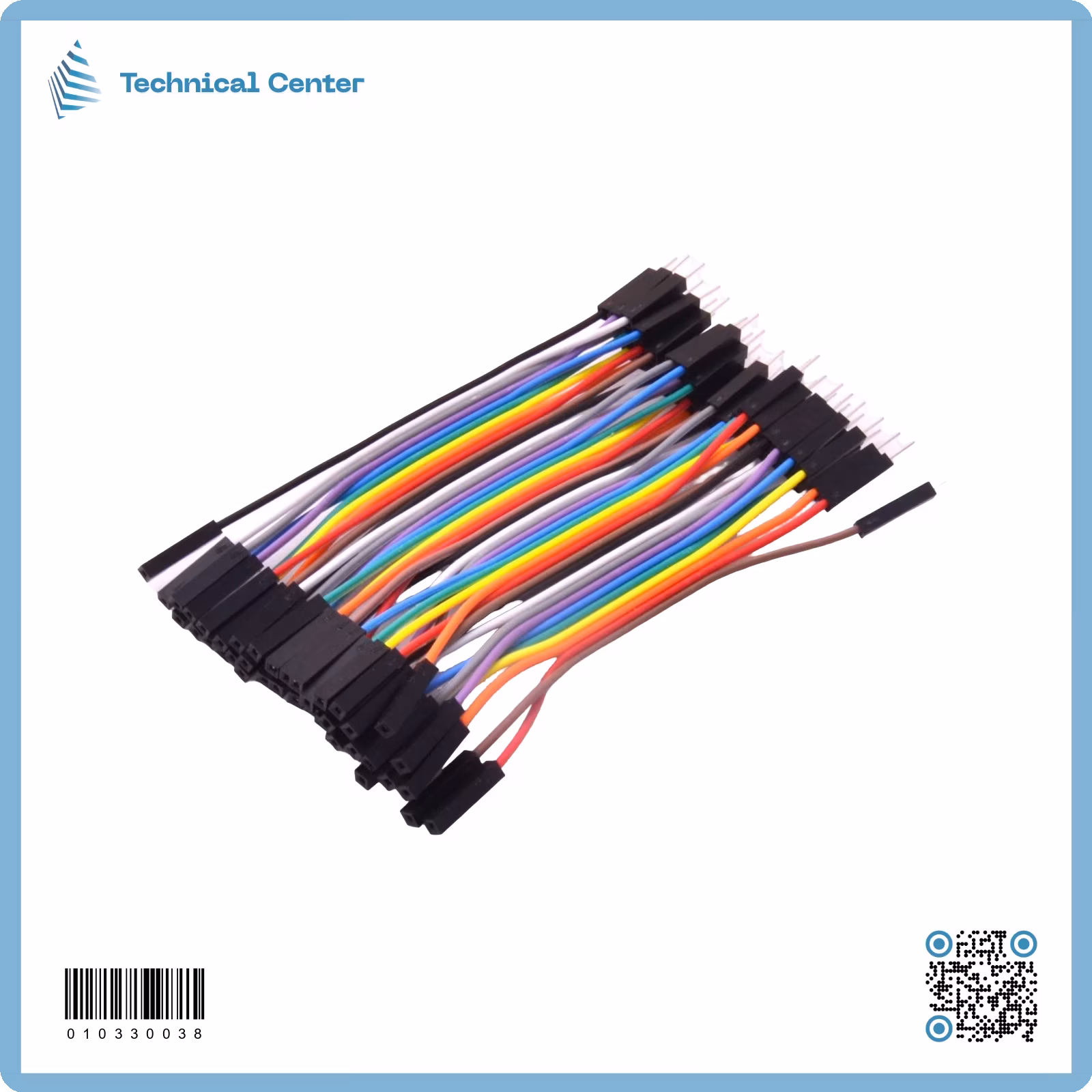 شريط وايرات 40 واير (m-f)10سم