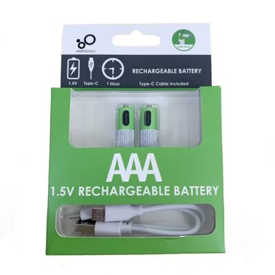 بطارية شحن رموت  (smartoools)(1.5V)(2 قطعة+كيبل)