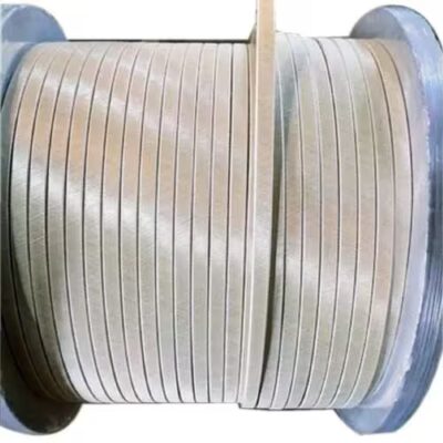 سلك المنيوم مسطح معزول فايبركلاس(4X8)mm