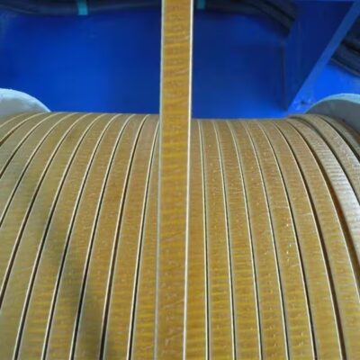 سلك المنيوم مسطح معزول فايبركلاس(3.5X12.5)mm