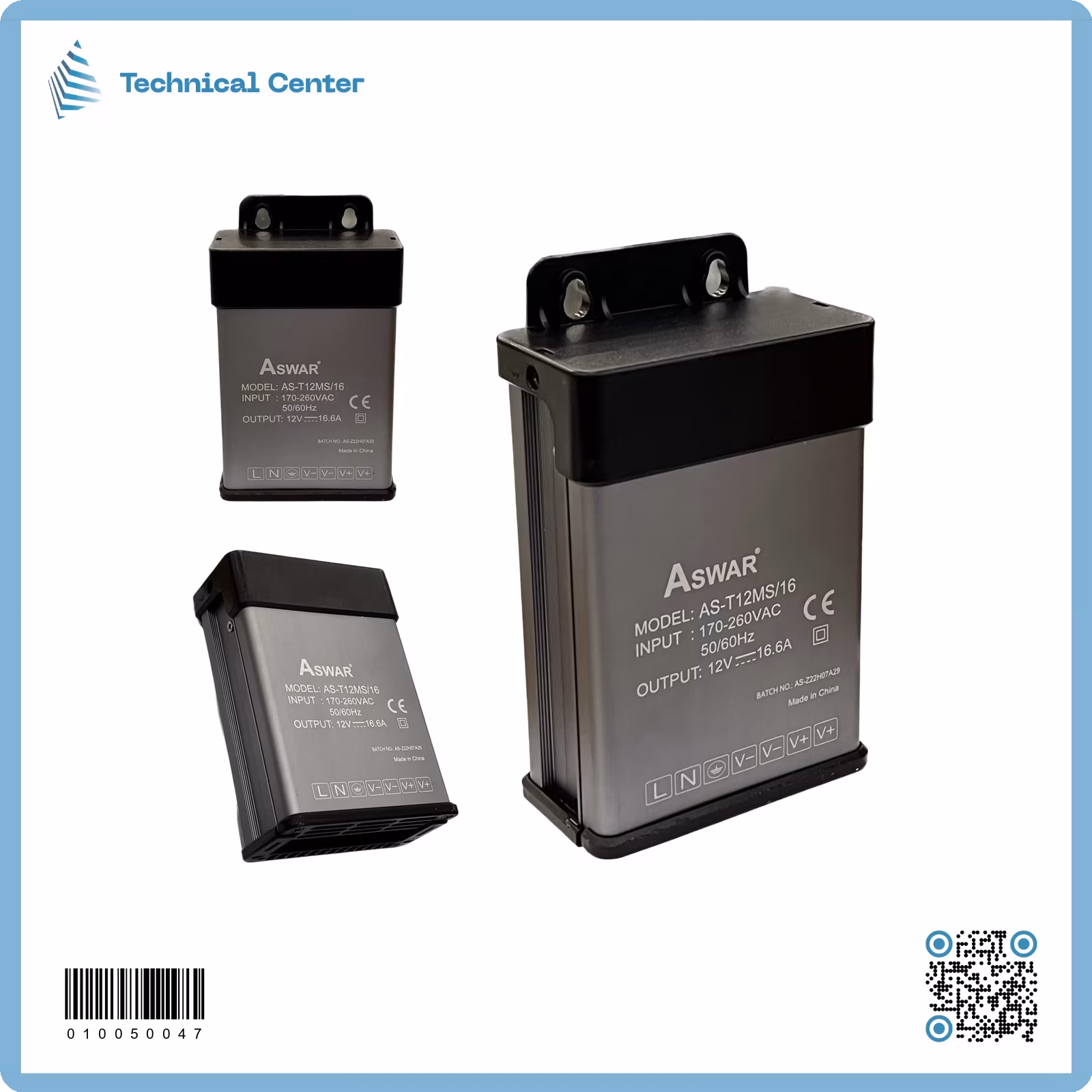 بورسبلاي إعلانات (12V-16A)(AS-T12MS-16)
