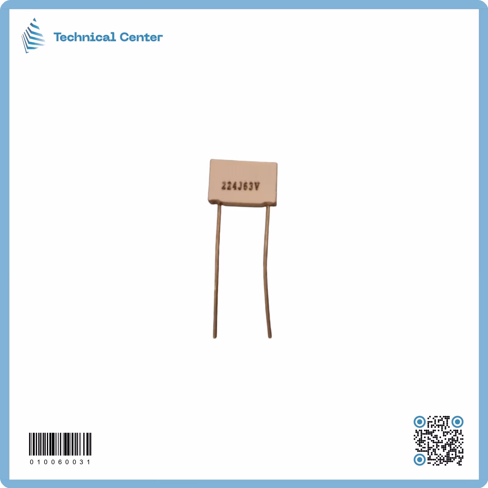 متسعة  (220nf-63V) ابيض