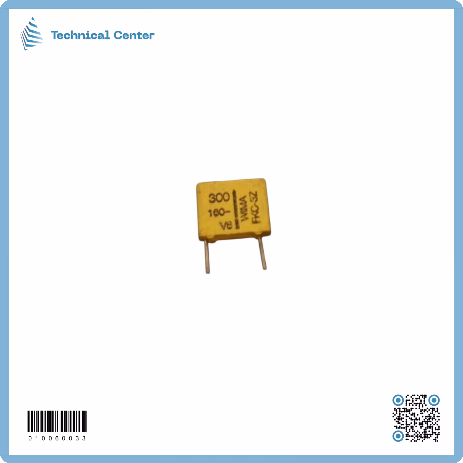متسعة  (300pf-160V) اصفر