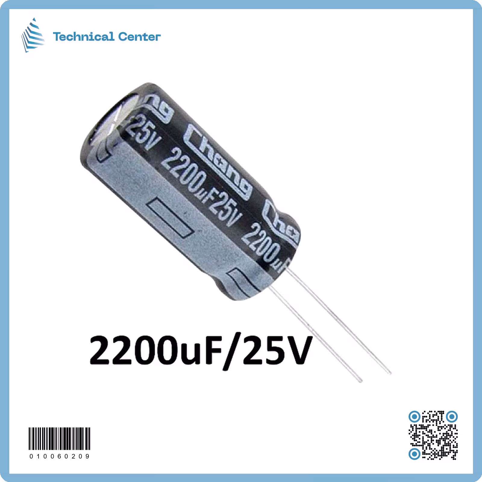 2200µf-25V متسعة