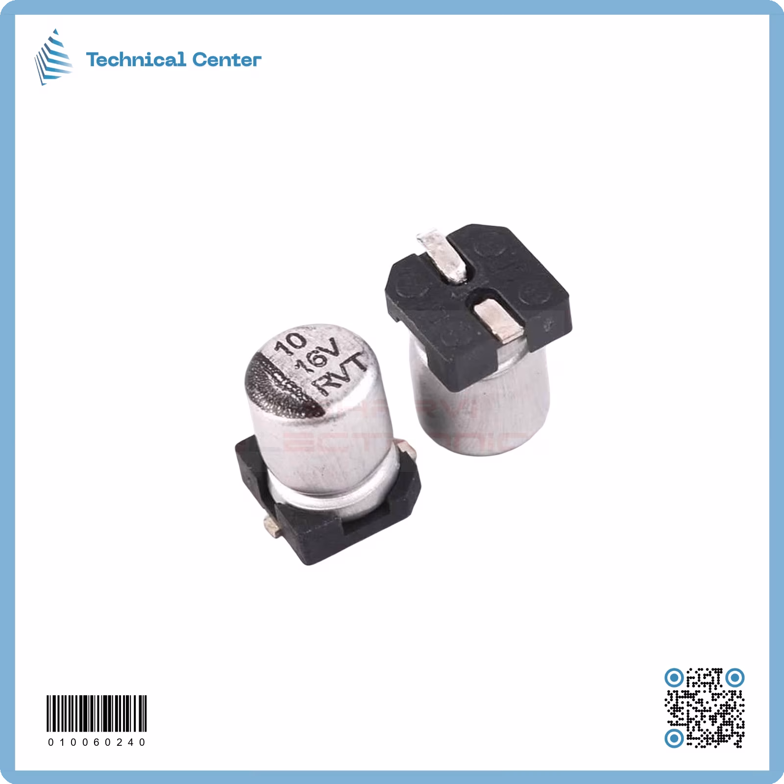 متسعةelectrolytic capacitor-SMD (10µf-16V)