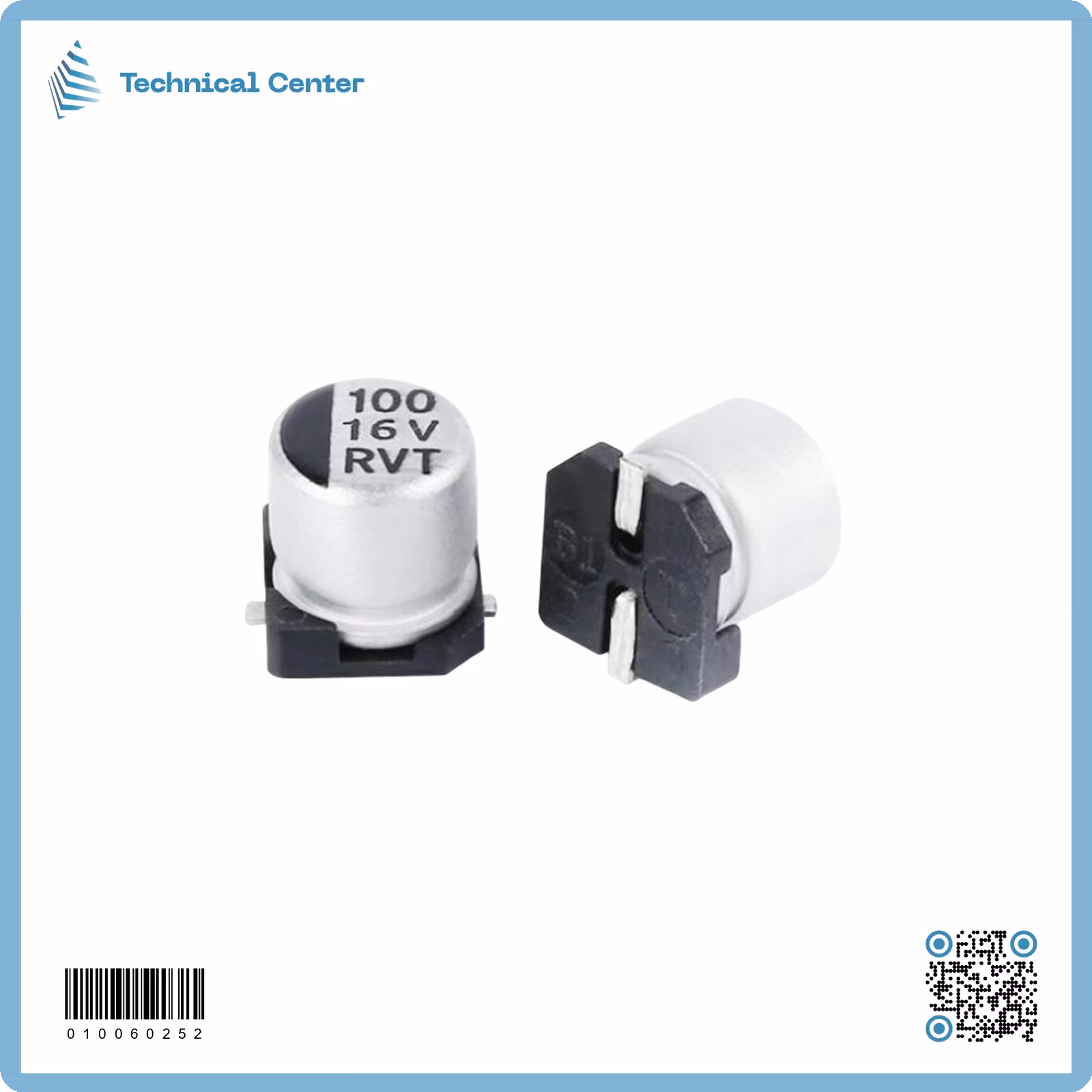 متسعةelectrolytic capacitor-SMD (100µf-16V)