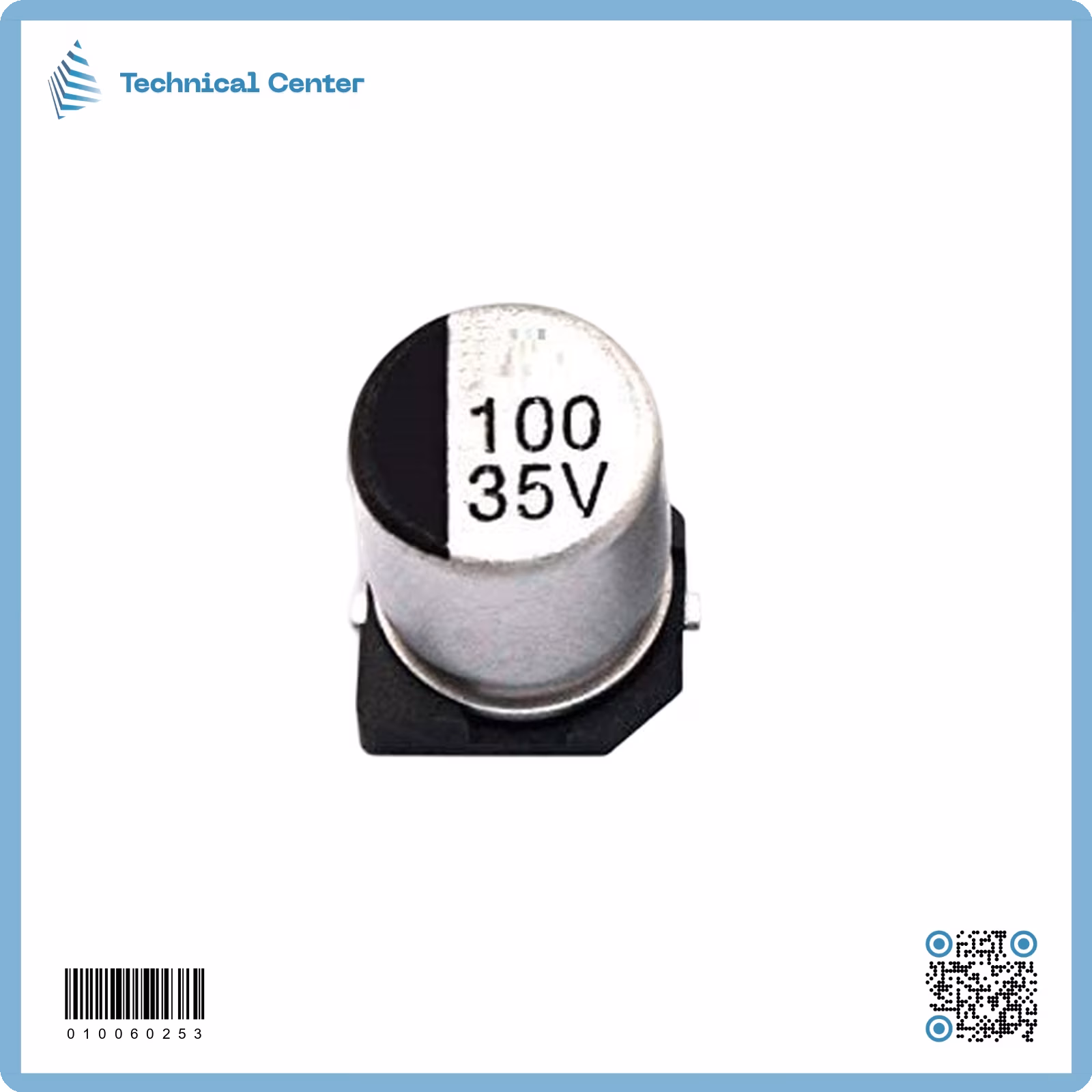 متسعةelectrolytic capacitor-SMD (100µf-35V)