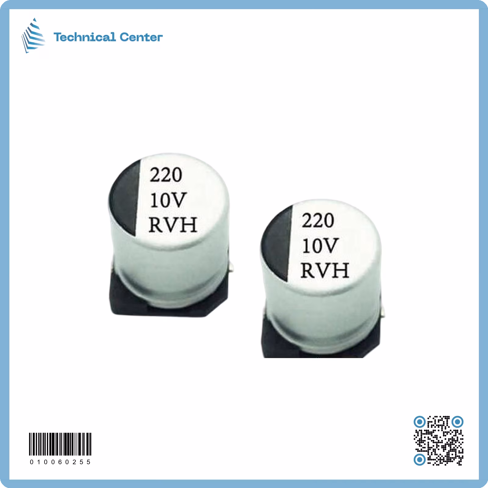 متسعةelectrolytic capacitor-SMD (220µf-10V)