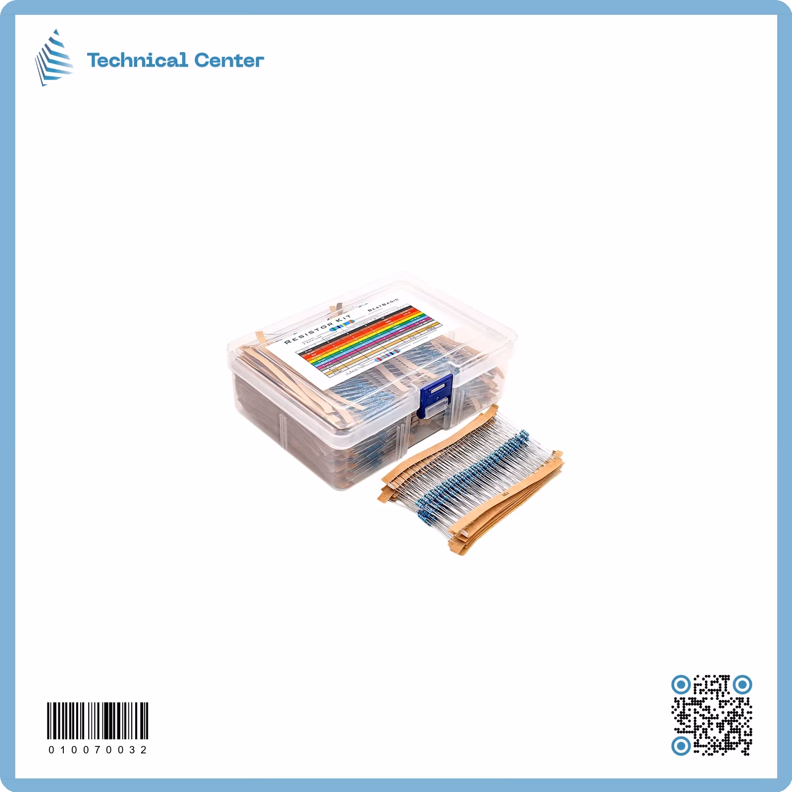 (1/4W)كت مقاومات130 نوع 2600 قطعة