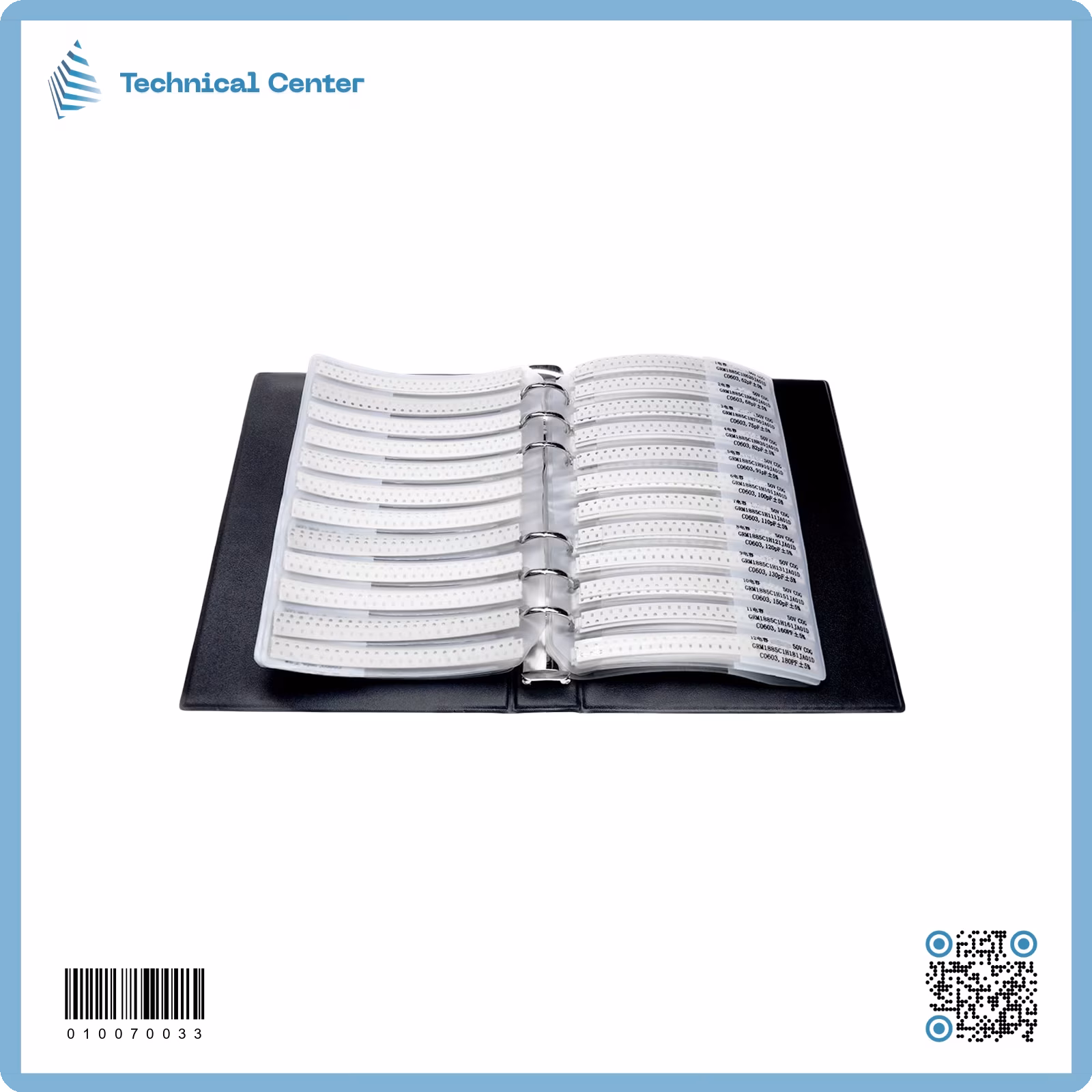 (170 valuesX50pcs)0201 SMDدفتر مقاومات