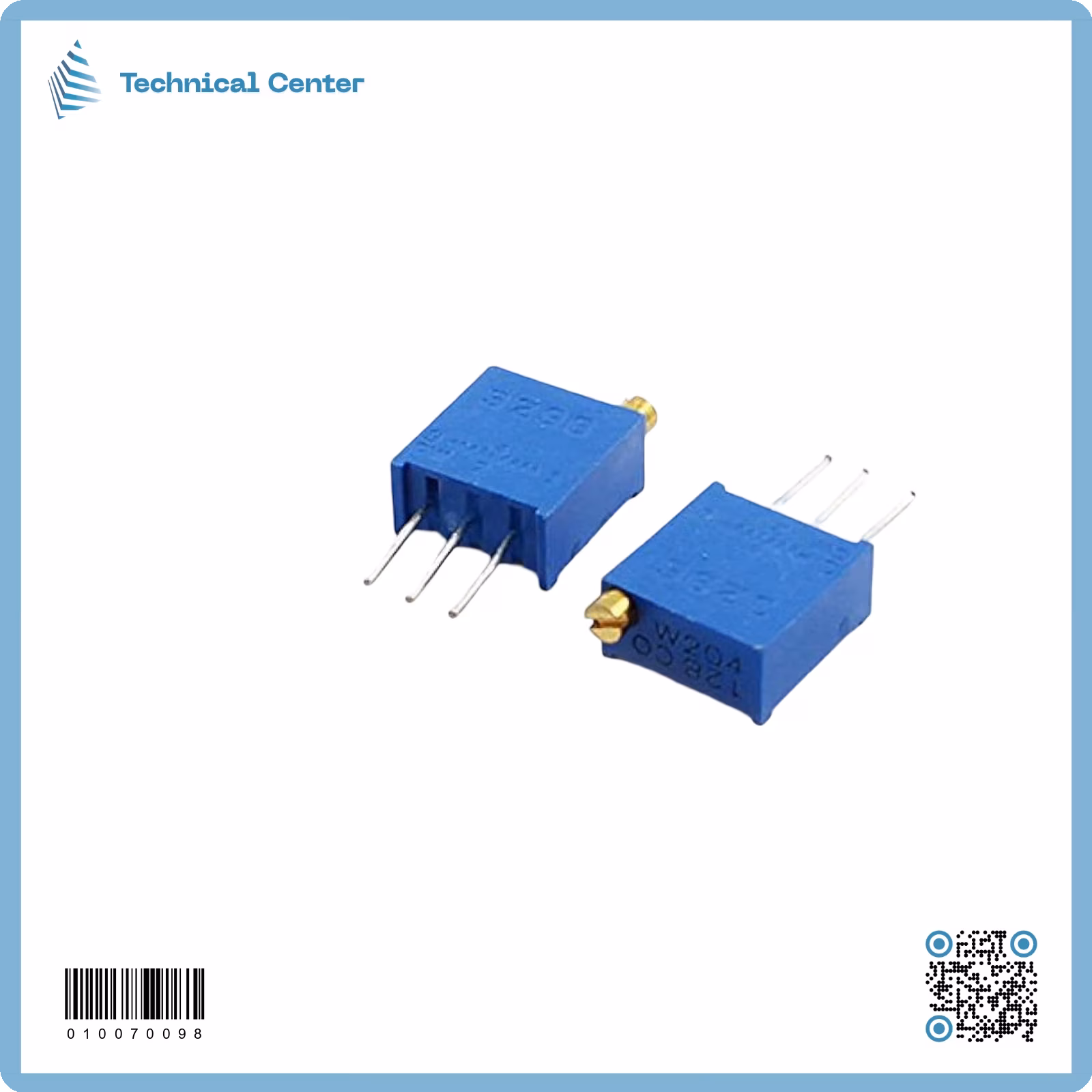 variable resistor(204)  200kΩ  بوت