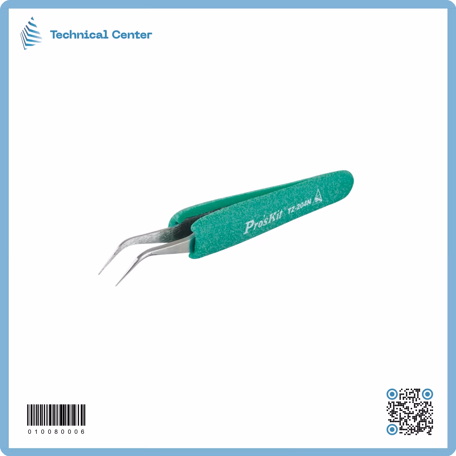 ملقط  اخضر معقوف (TZ-204N)