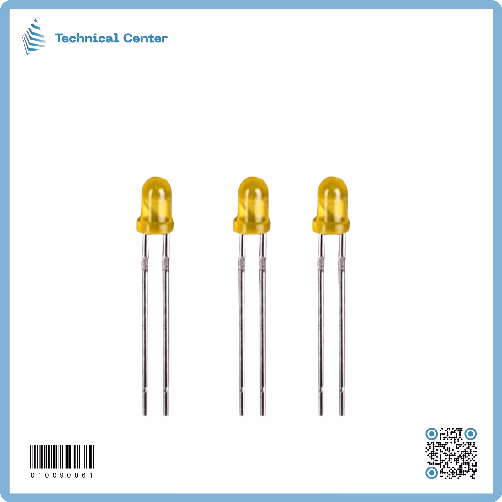 لد ضوئي أصفر (3mm)