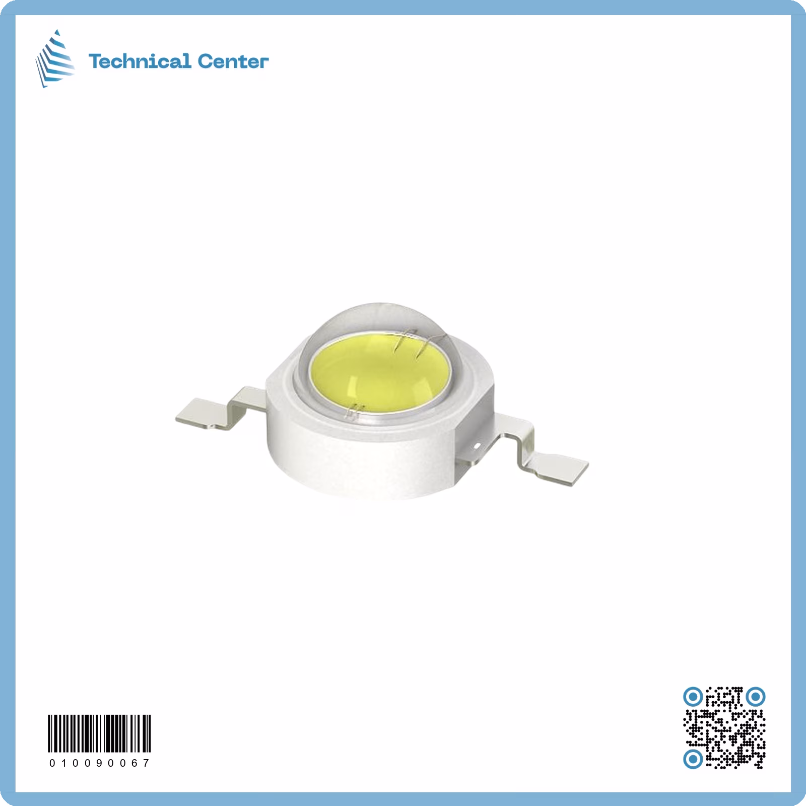 LED(SMD) (1W)(3V)(ثلجي)