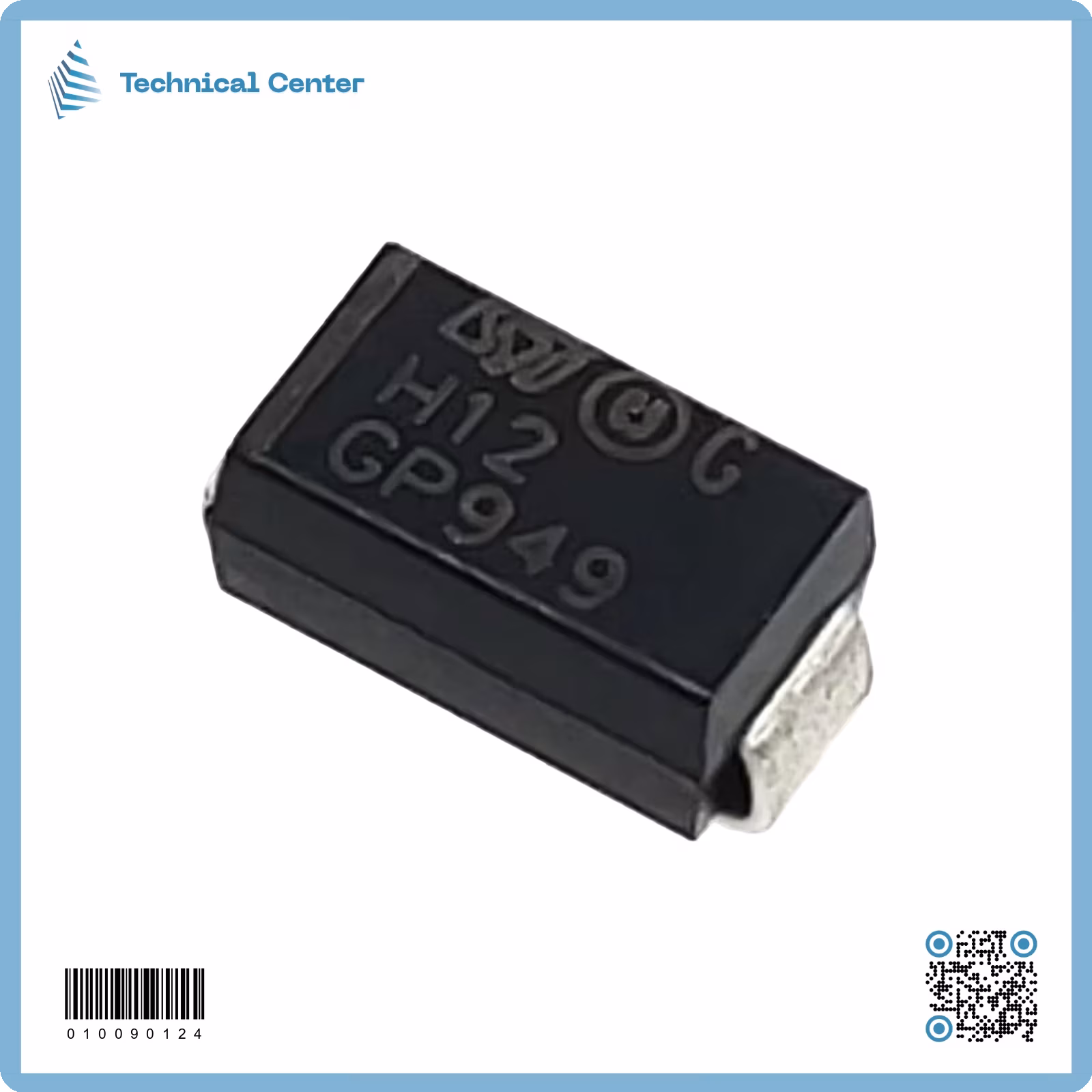 دايود  (1A-1200V) fast diode H12 SMD