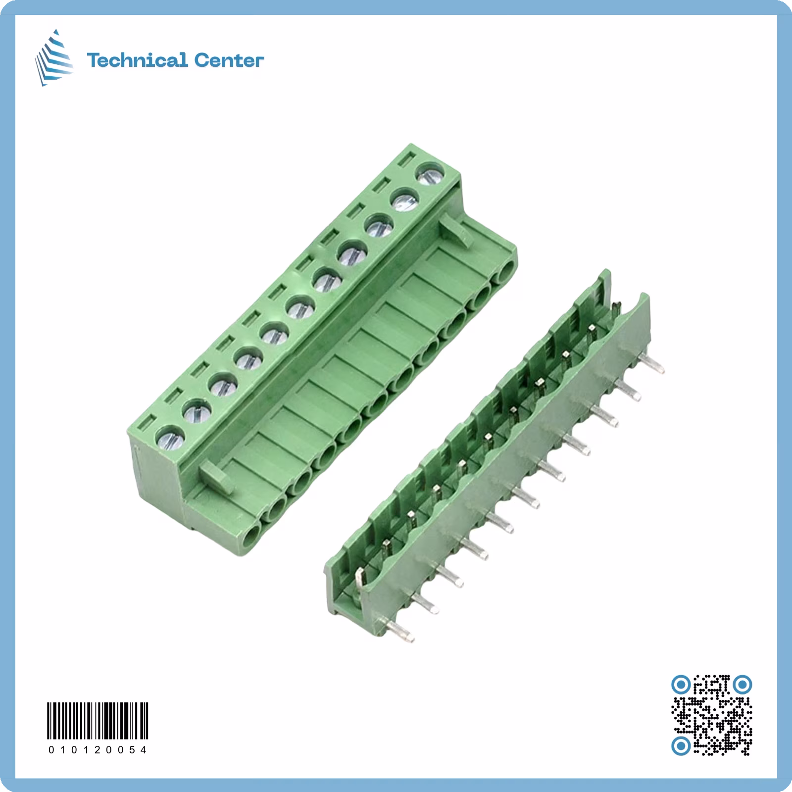 كونكتر(PCB ذكر+ انثى  برغي)(5.08mm)(11pin)