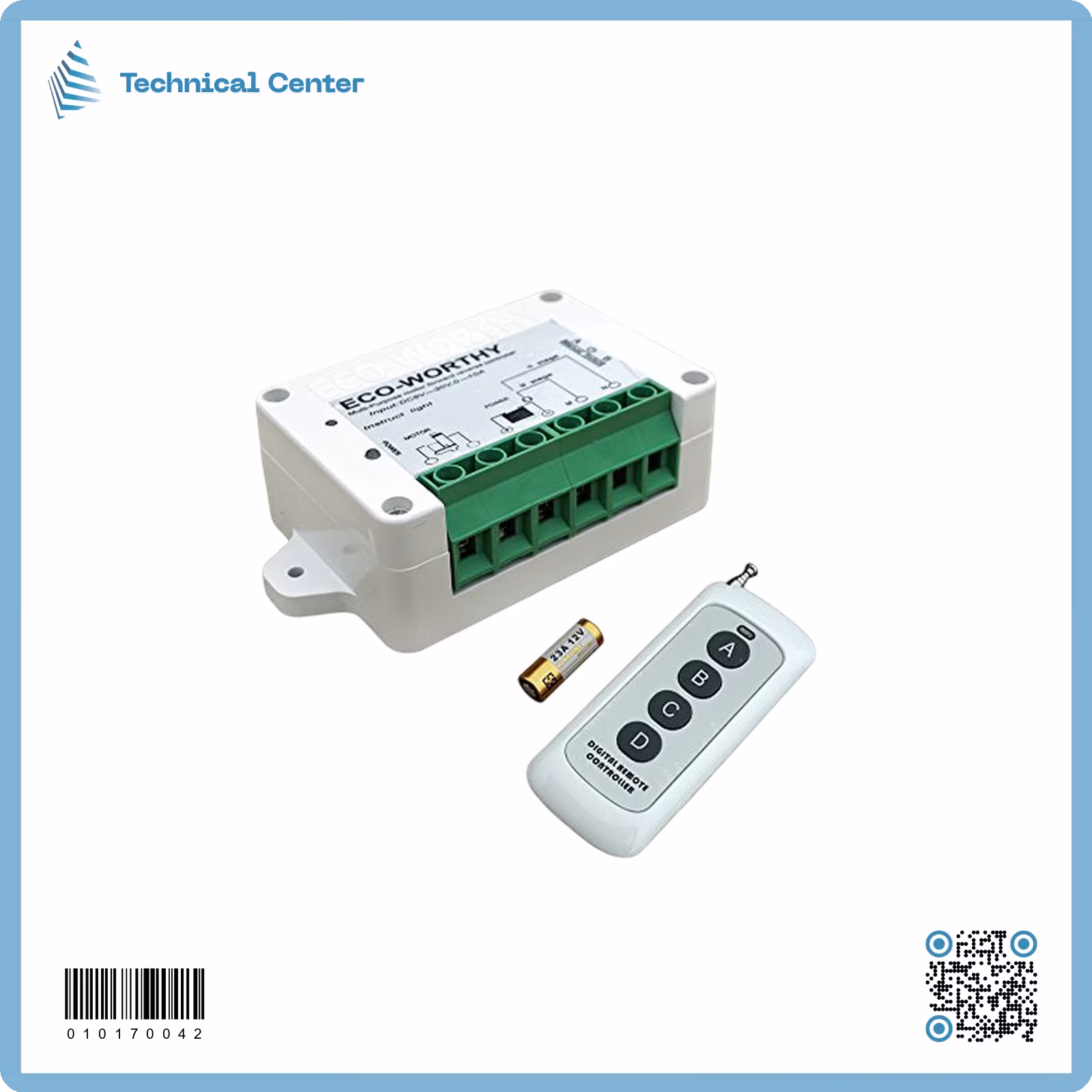 رموت +كارت مسيطر (4CH 12V DC receiver)