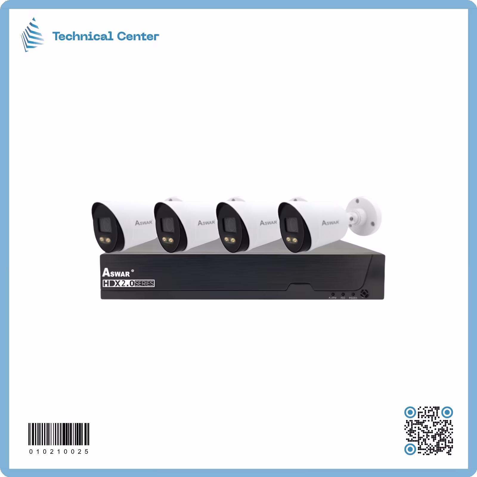 (ليلي نهاري ملون)(AS-HDX2+KIT4A)(2MP)سستم4 كاميرات