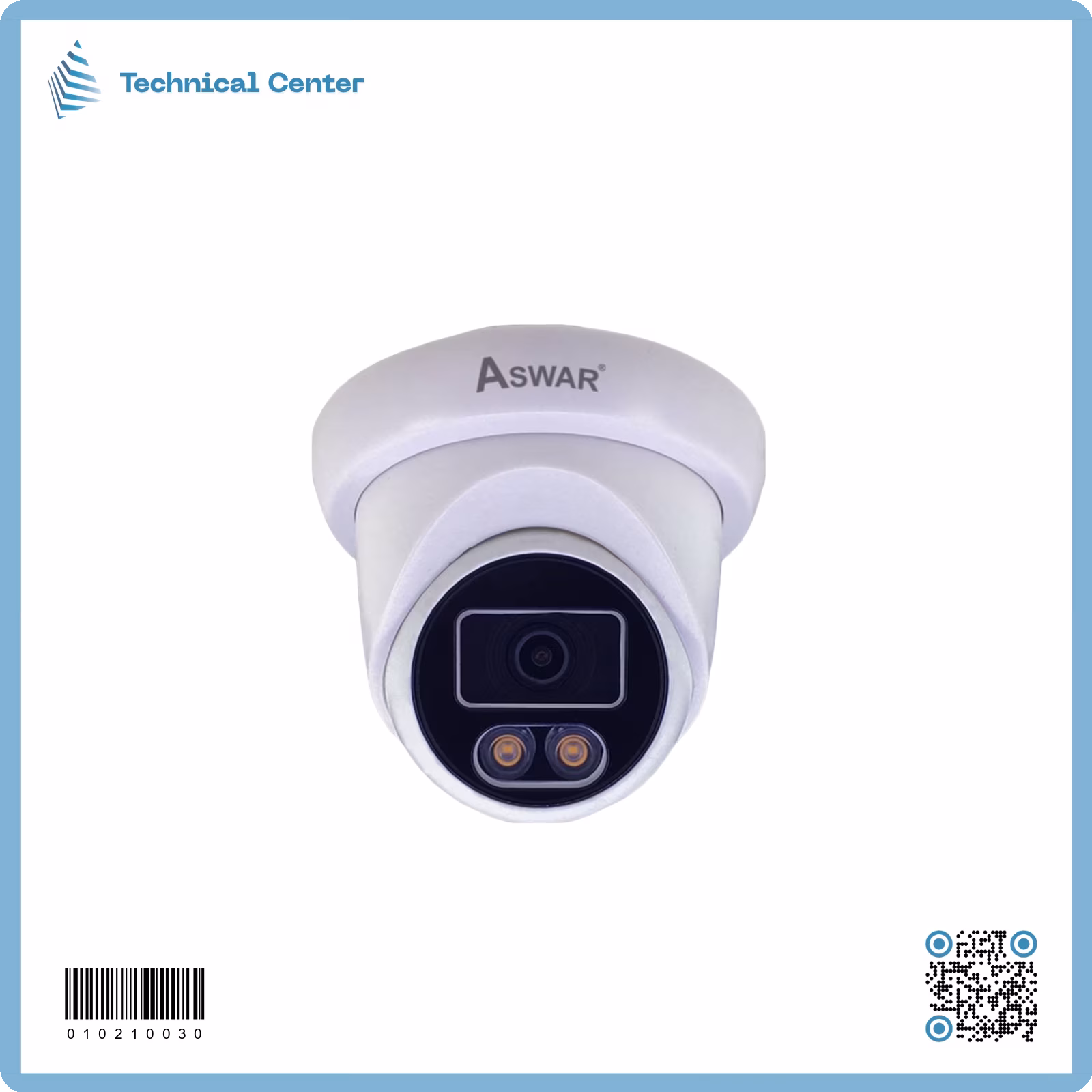 (ليلي ملون+صوت)(AS-HDX2+20BFM)(2MP-2.8mm)كاميرا سقفية 20م