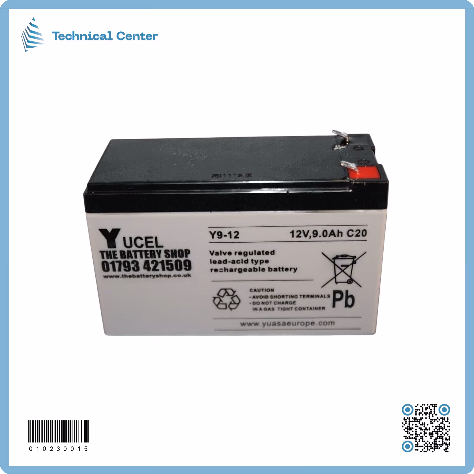 بطارية  (12V-9A) صيني