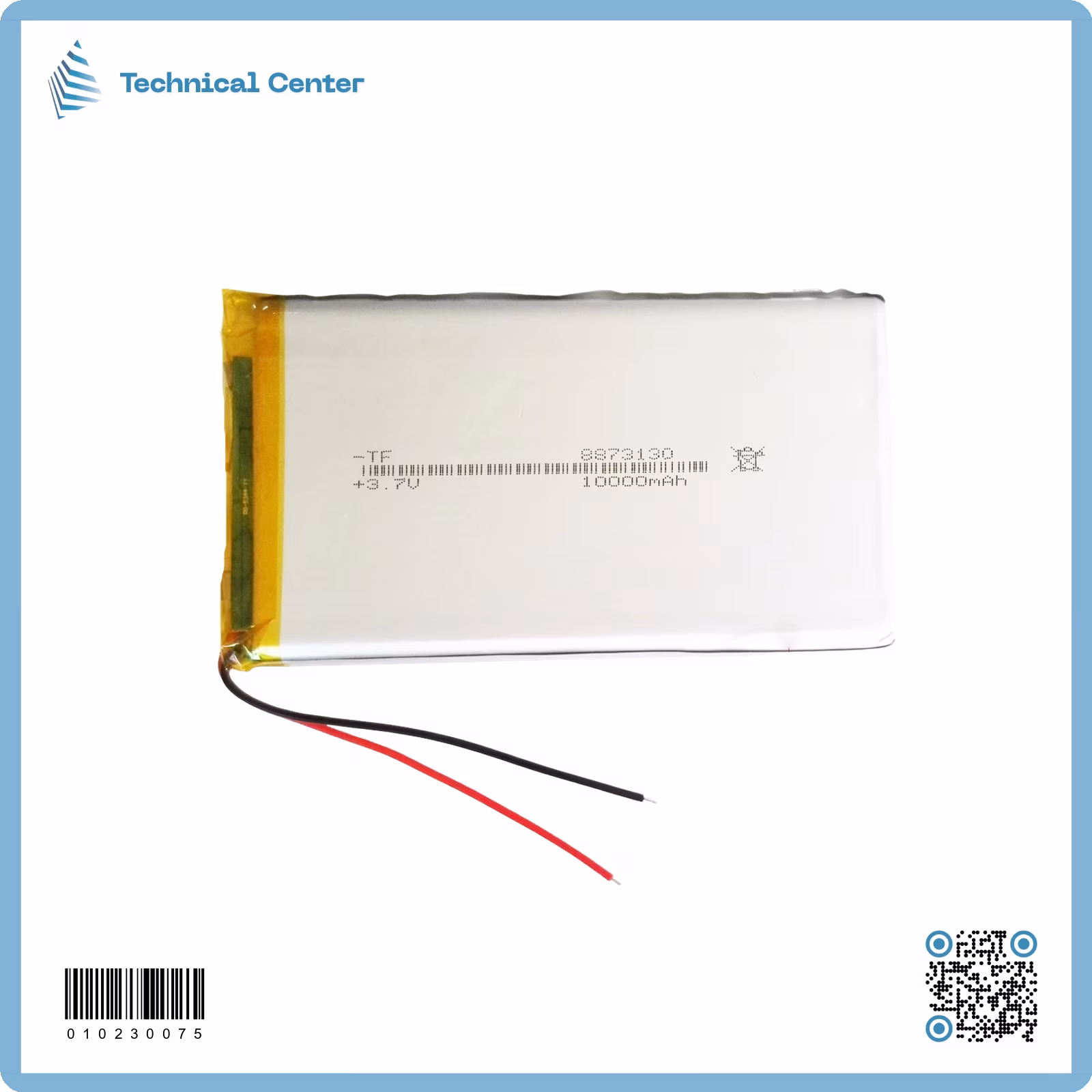 بطارية (73X130)mm(3.7V)(10000mA)