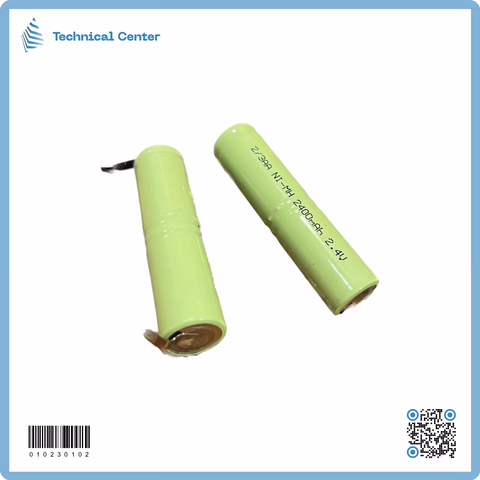 بطارية  (2.4V-2400mA)(2/3AA) ليطة