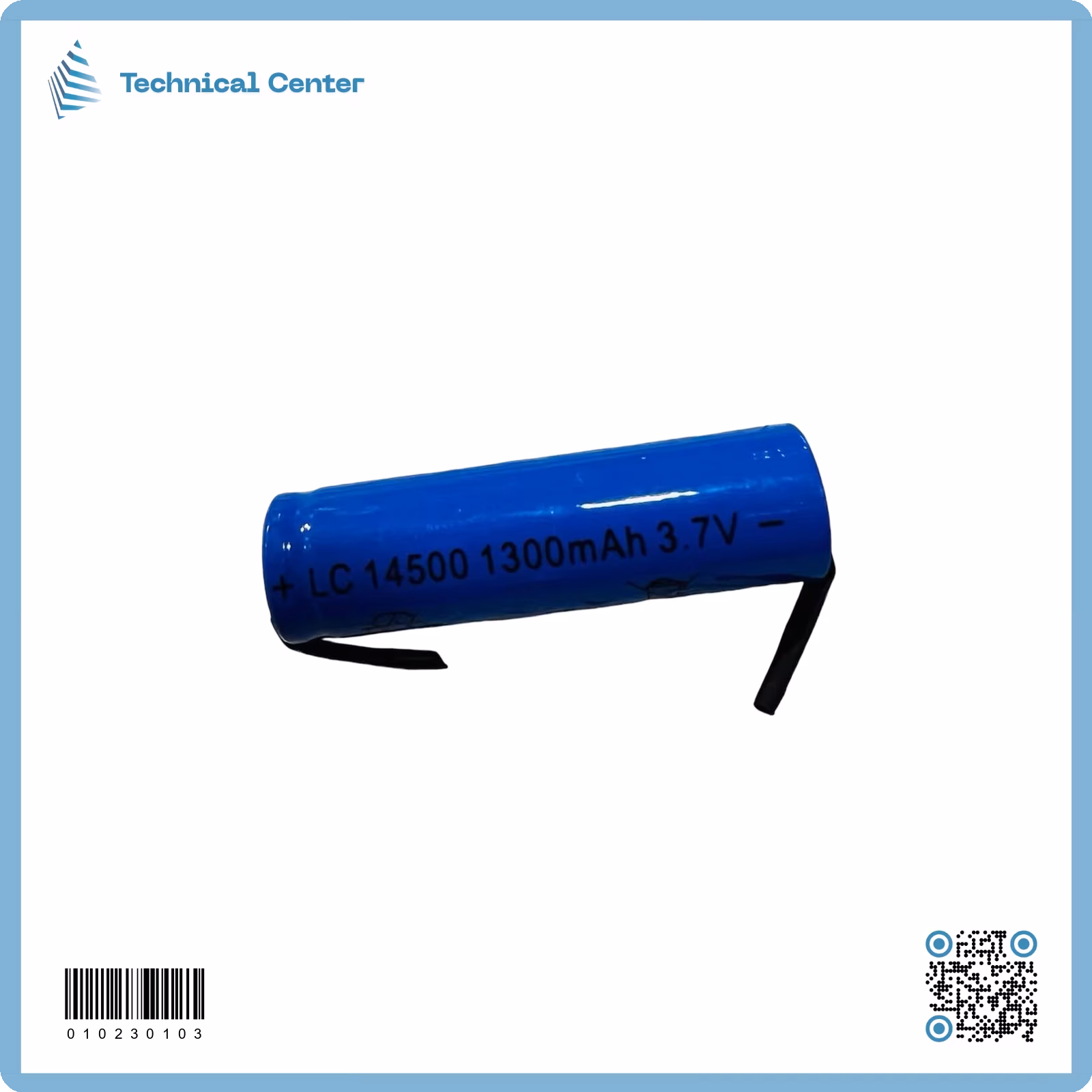 بطارية  (3.7V-1300mA)(LC14500) ليطة
