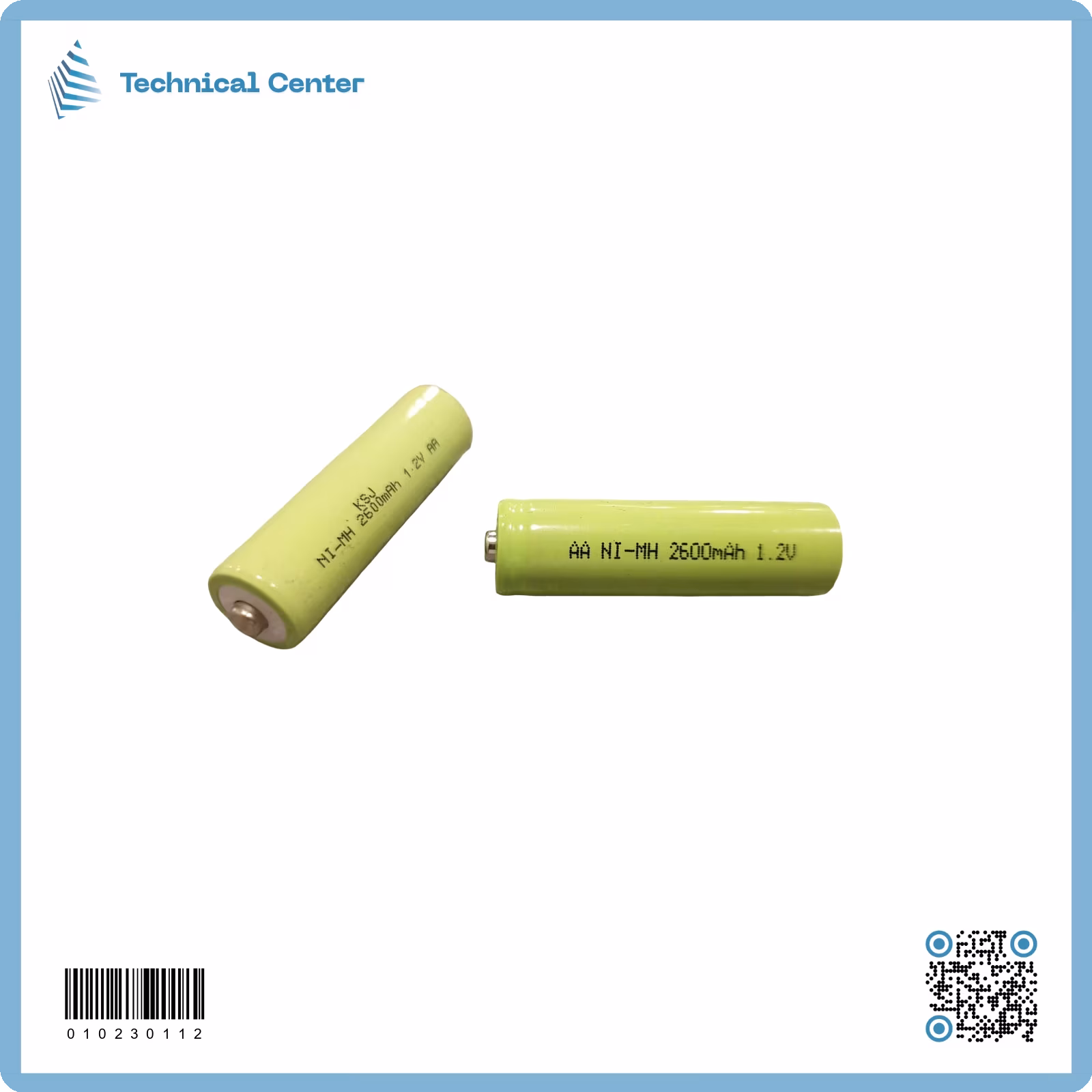 بطارية  (1.2V-2600mA)(NI-MH) بن
