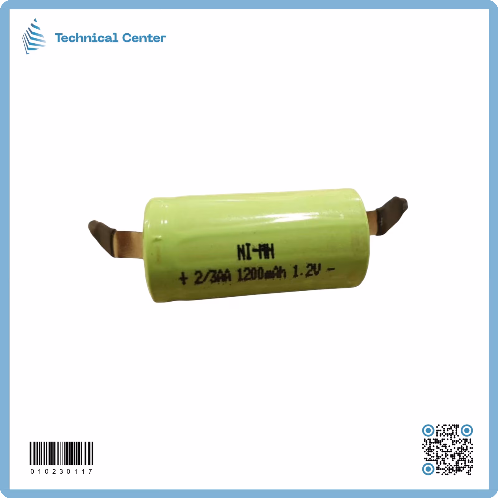 بطارية  (1.2V-1200mA)(2/3AA) ليطة