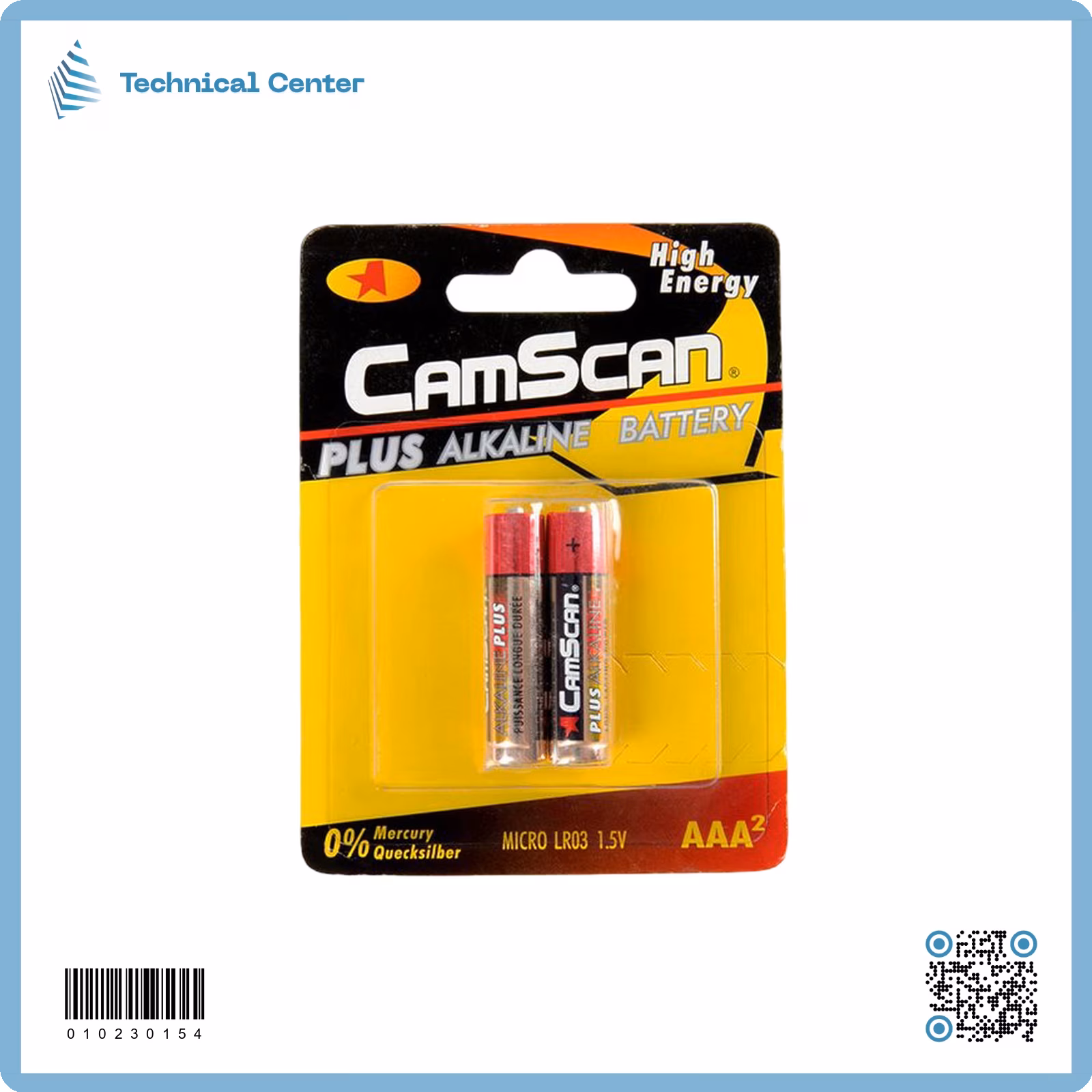 بطارية رموت الكلاين(Camscan)(1.5V)(AAA) احمر (قطعة)