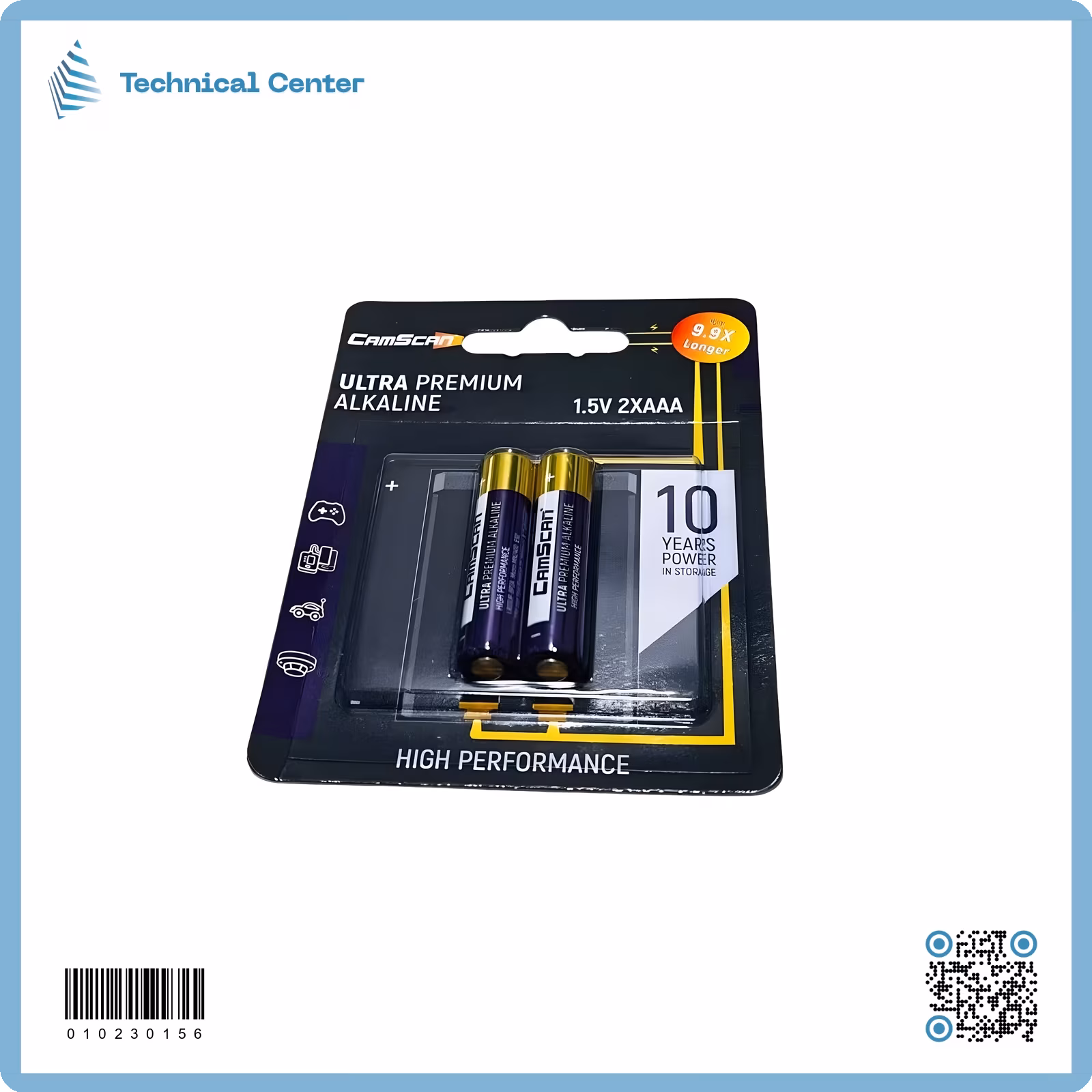 بطارية رموت الكلاين(Camscan)(1.5V)(AAA) ازرق  (قطعة)