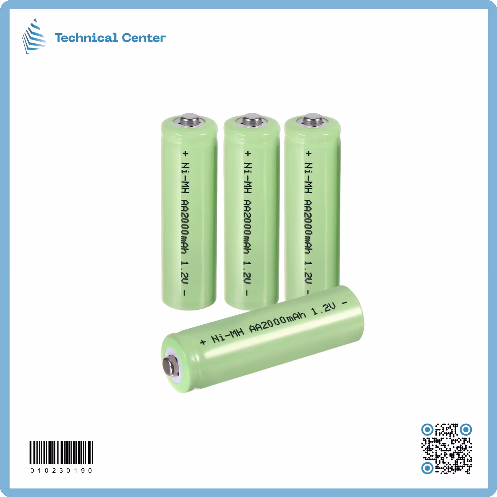 بطارية  (1.2V-2000mA)(NI-MH) بن