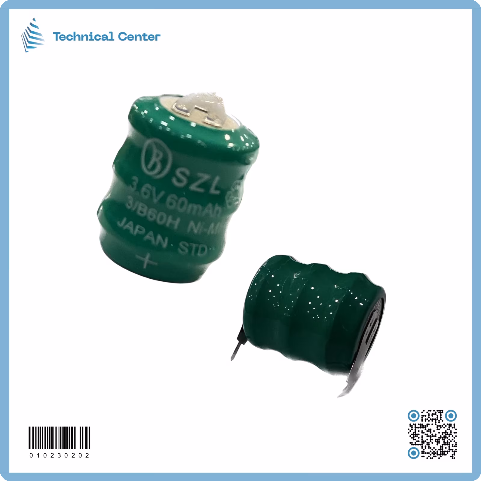 بطارية برميل  (3.6V-60mA)(NI-MH) ليطة