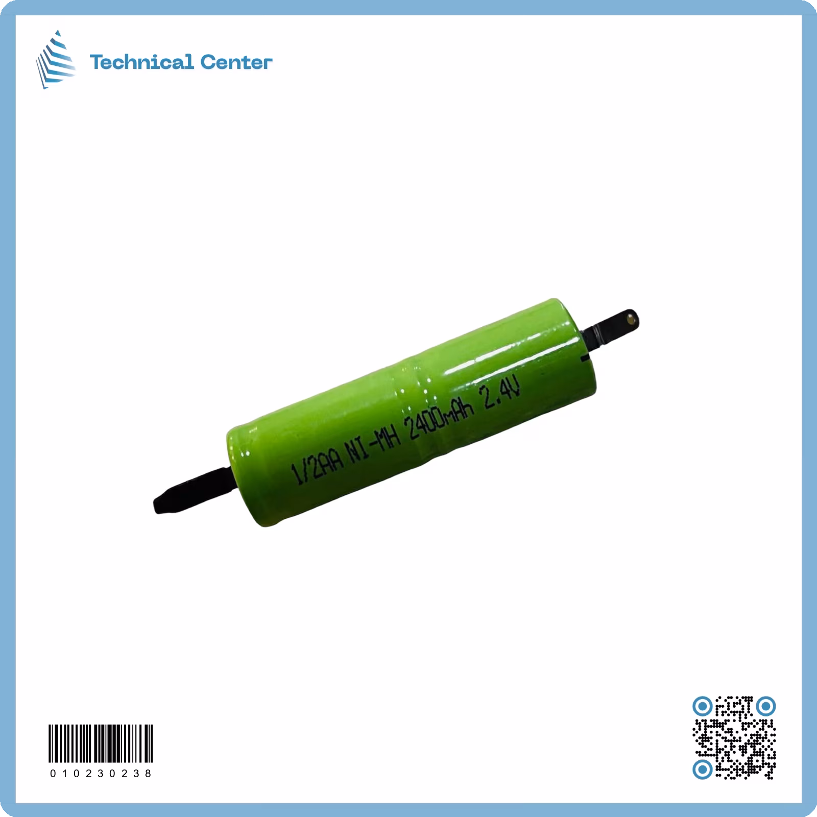 بطارية  (2.4V-2400mA)(1/2AA) ليطة