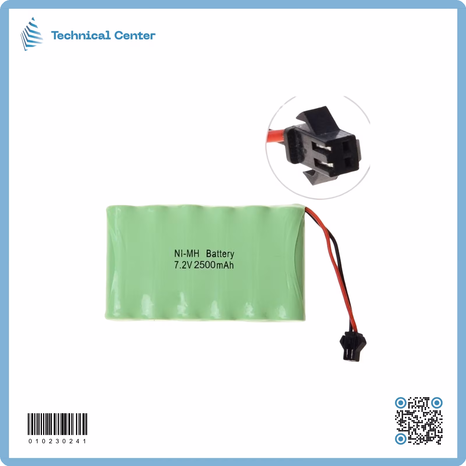 نضيدة 6 بطاريات (2500mAh-7.2V)