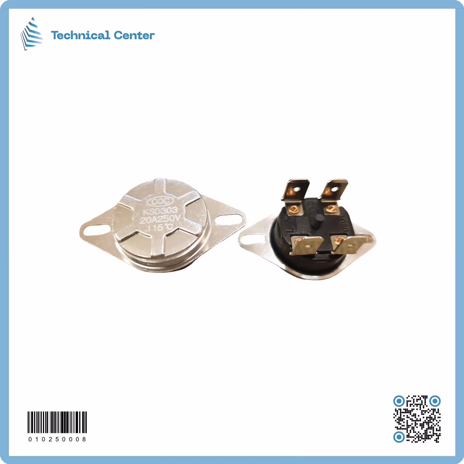 فيوز حراري معدني(23mm)(115C) (20A)
