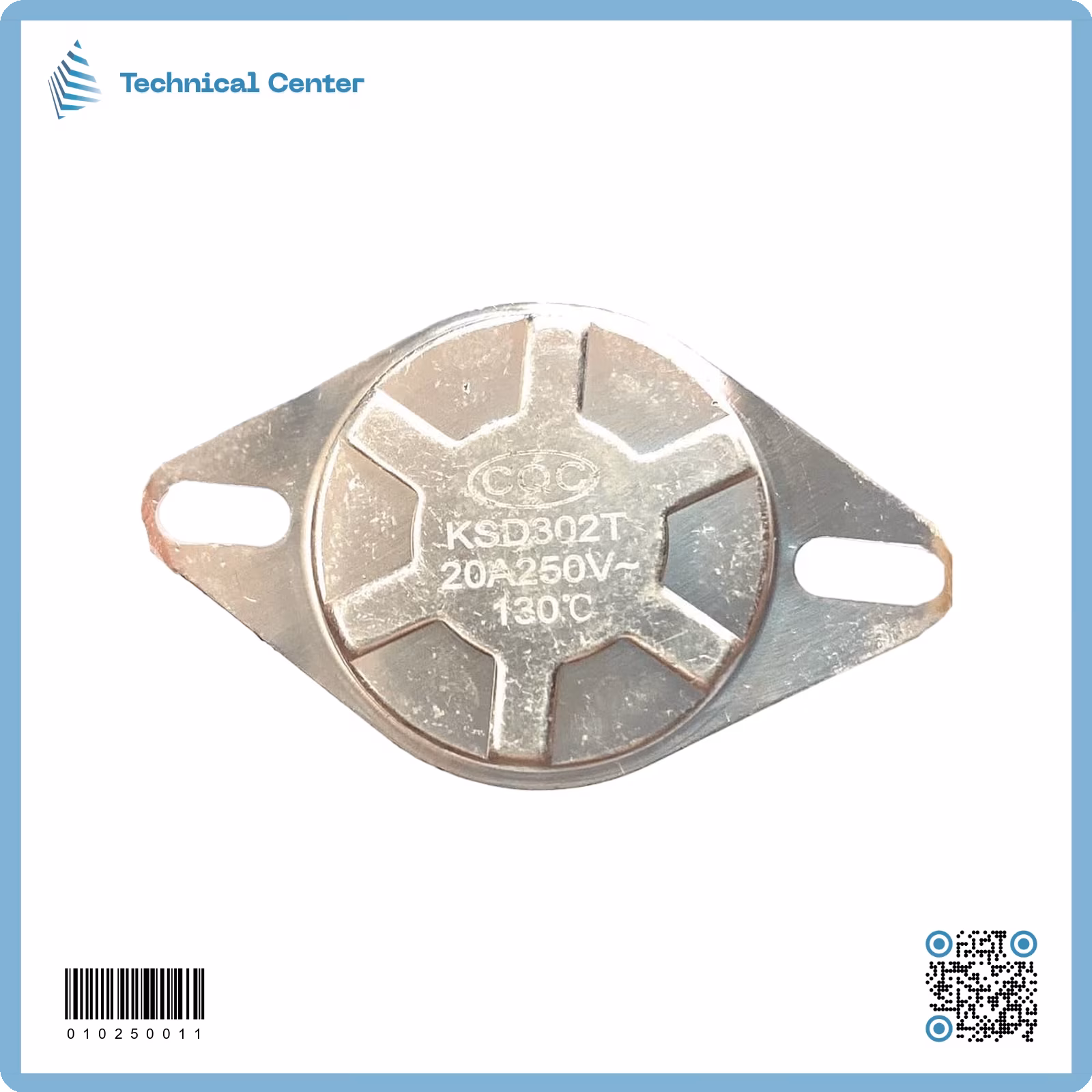 فيوز حراري معدني(23mm)(130C) (20A)