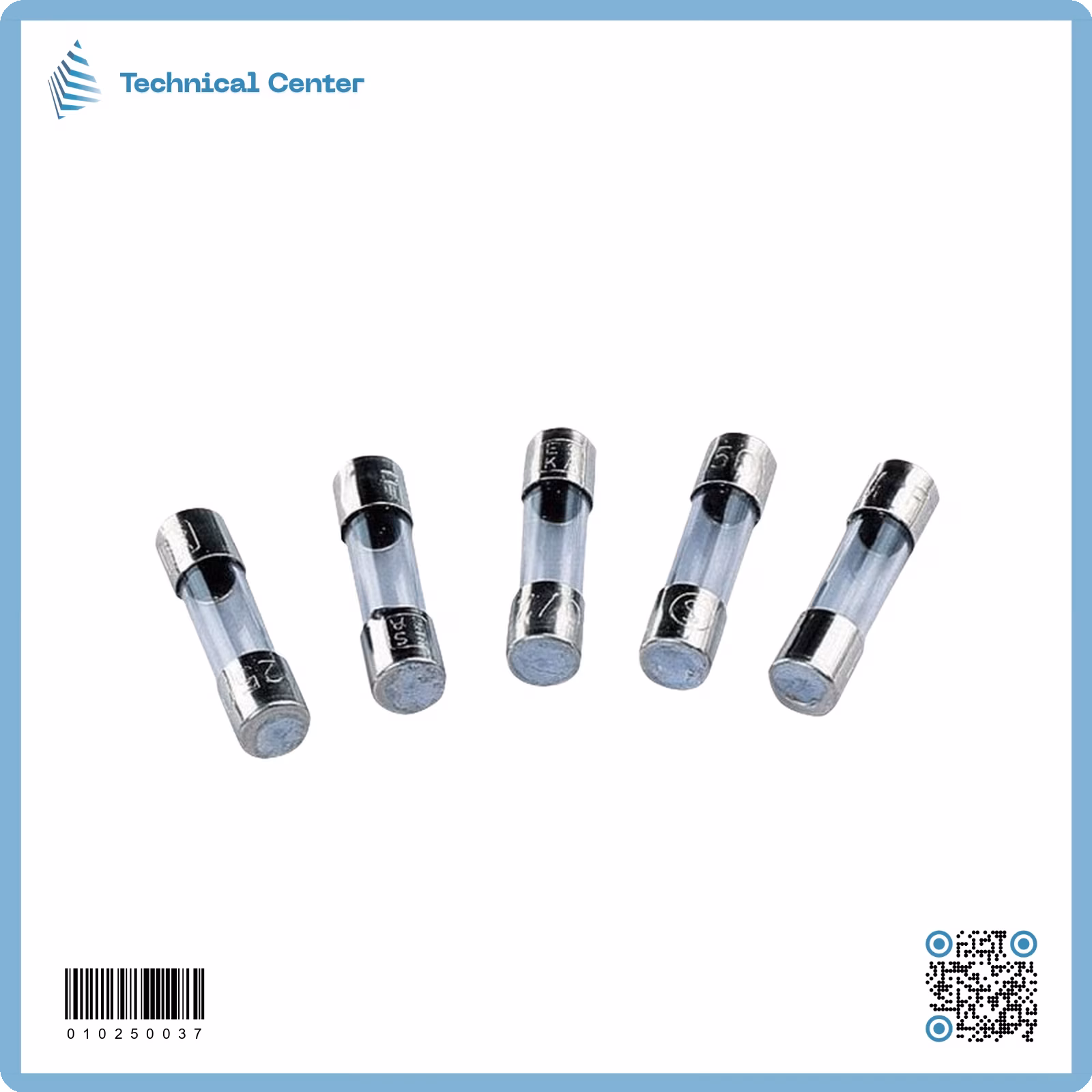 فيوز زجاجي صغير (5X20)mm(0.5A)
