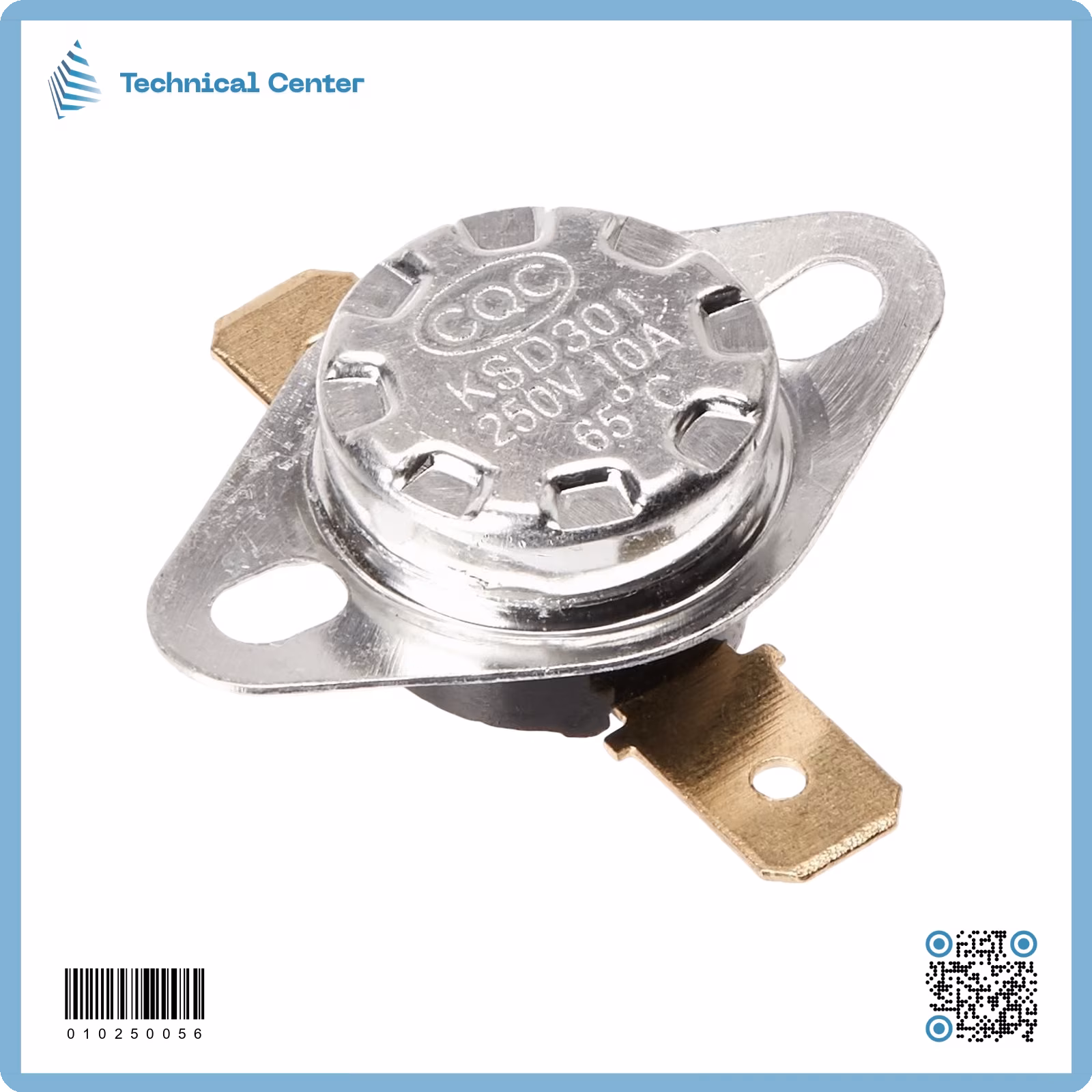 فيوز حراري معدني(16mm)(65C) (10A)