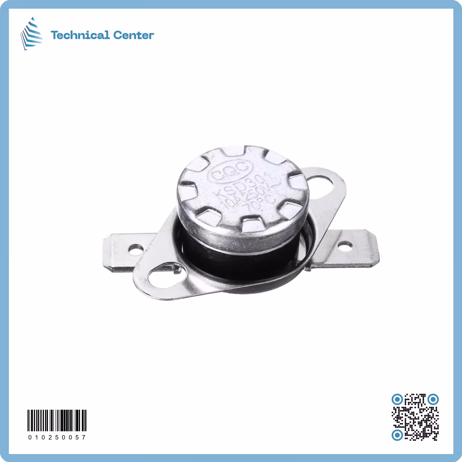 فيوز حراري معدني(16mm)(70C) (10A)