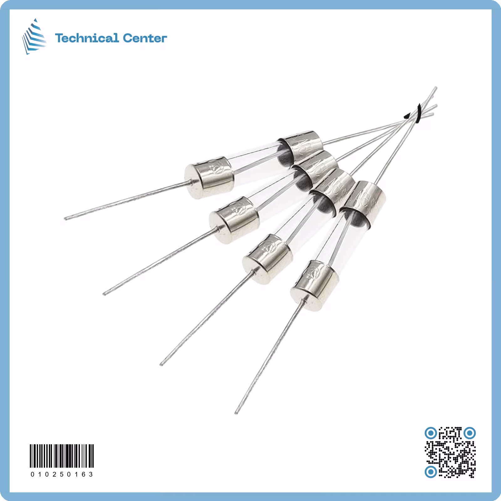 فيوز نهايات سلك (PCB fuse)(5X20)mm(10A-250V)