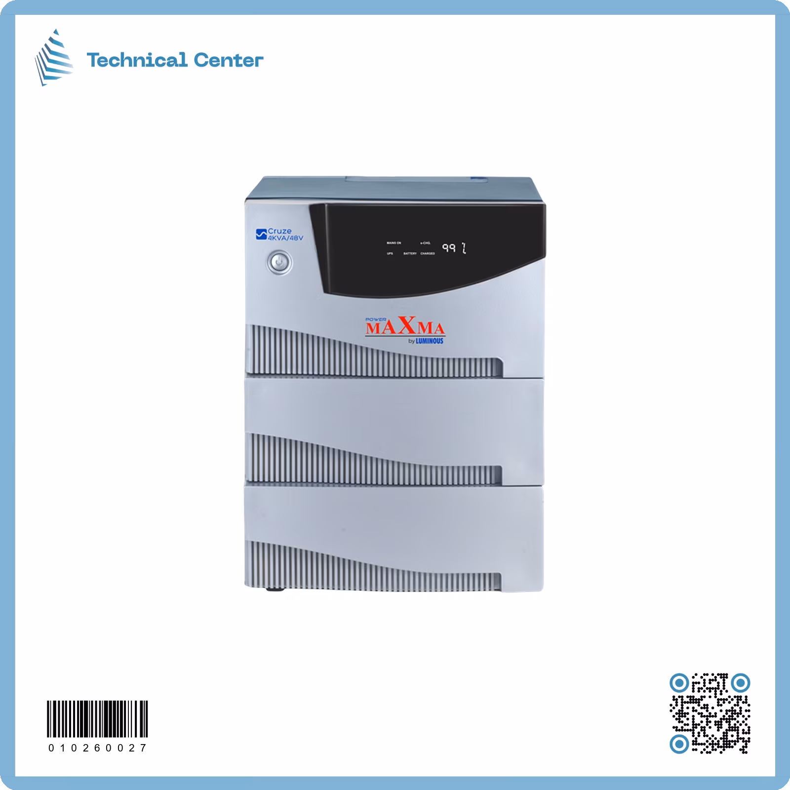 عاكسة+شاحنة  (12.7A)(4.0KVA-48V) (MAXIMA)