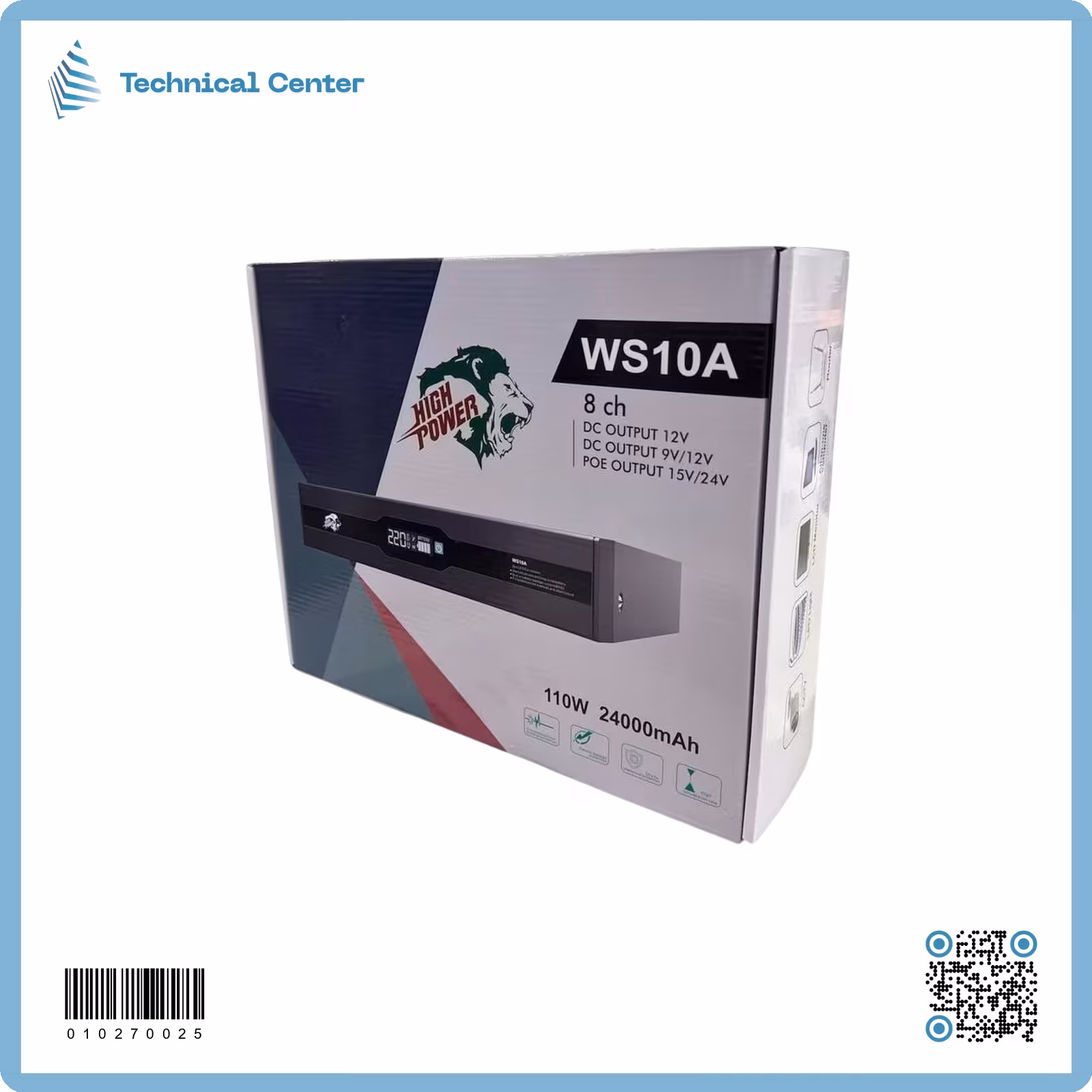 (110W-12V) (cam 8ch hipower) UPS
