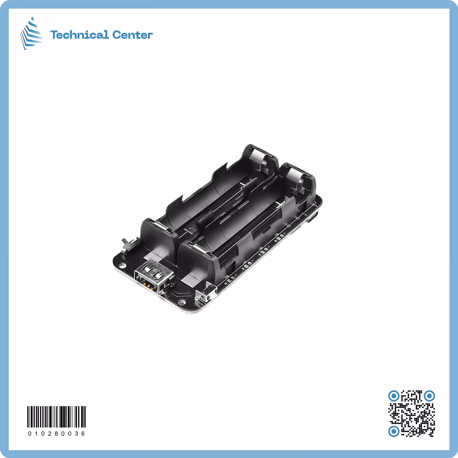 قاعدة شاحنة سفري(18650)(2X3.7V)