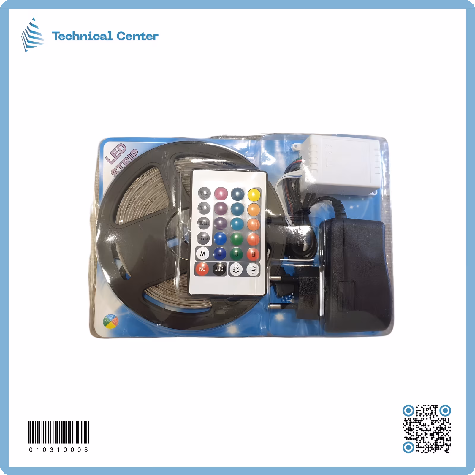 نشرة ضوئية بكرة(5m-12V)+رموت+ محولة220V