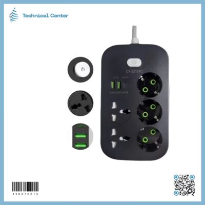 سيار 2م   (5 تقسيم+3 USB+سويج)CX-3212