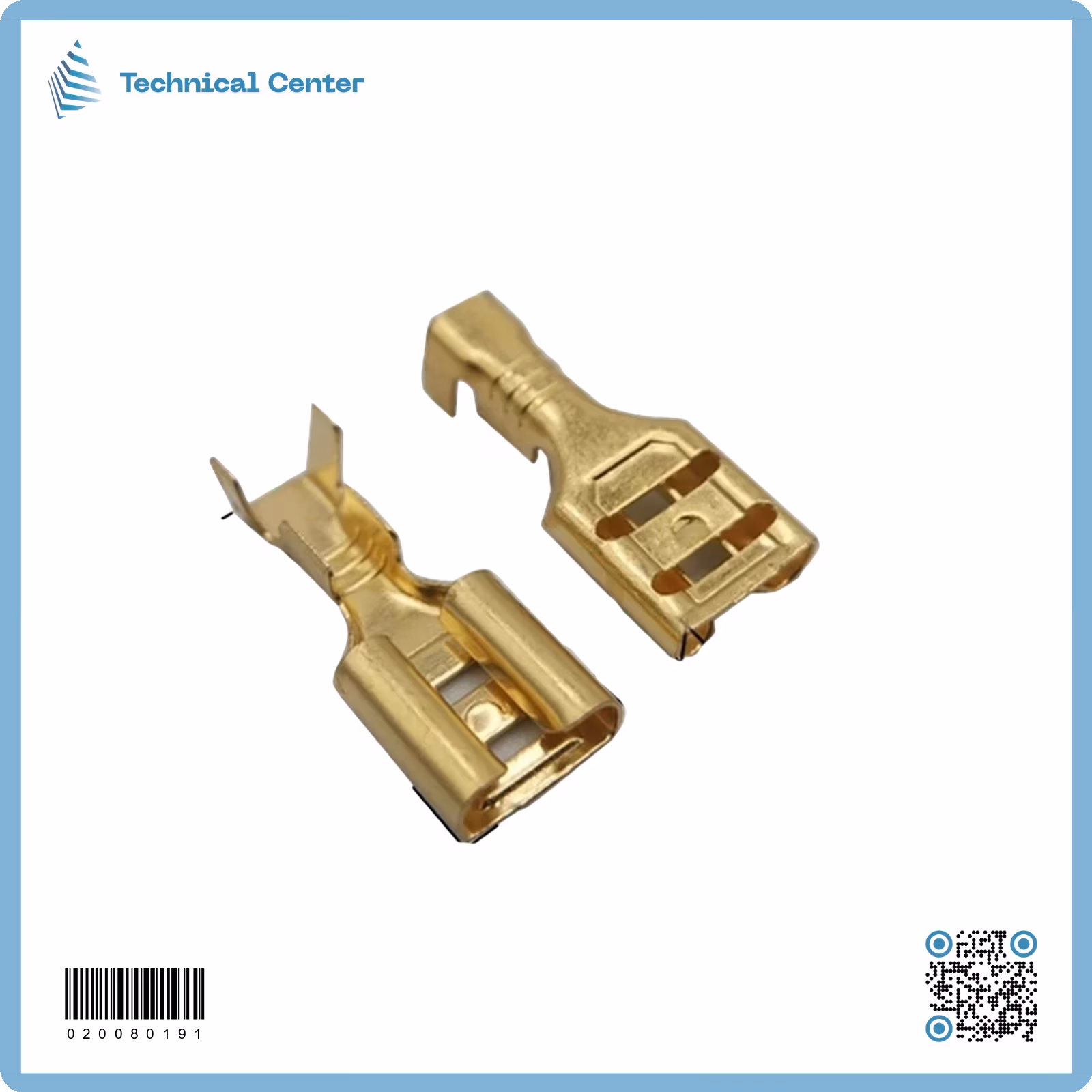 تيرمنل انثى شكخ معدني اصفر (60 غم)(6.3mm)