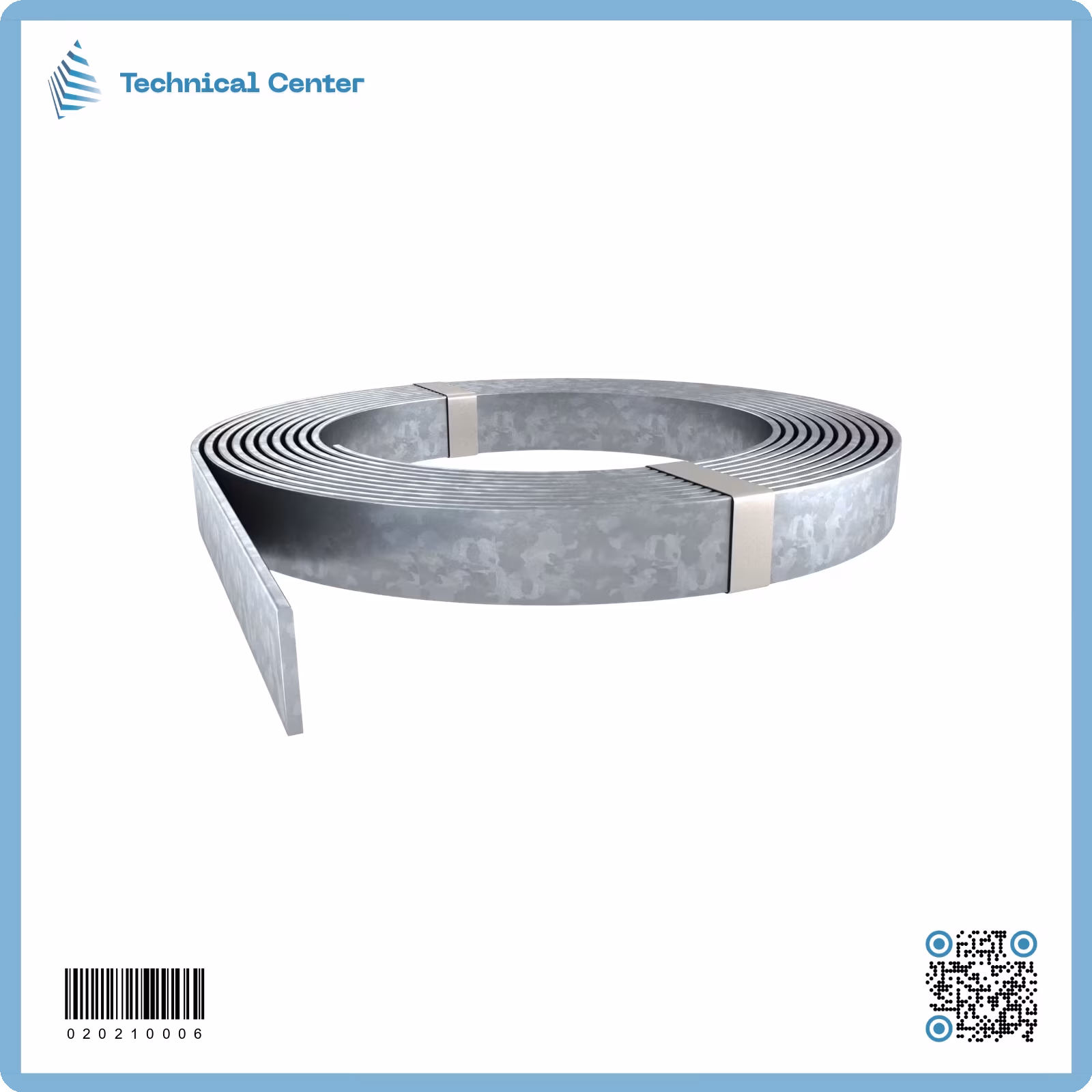 شريط تاريض حديد مغلون (m) (3X30)mm