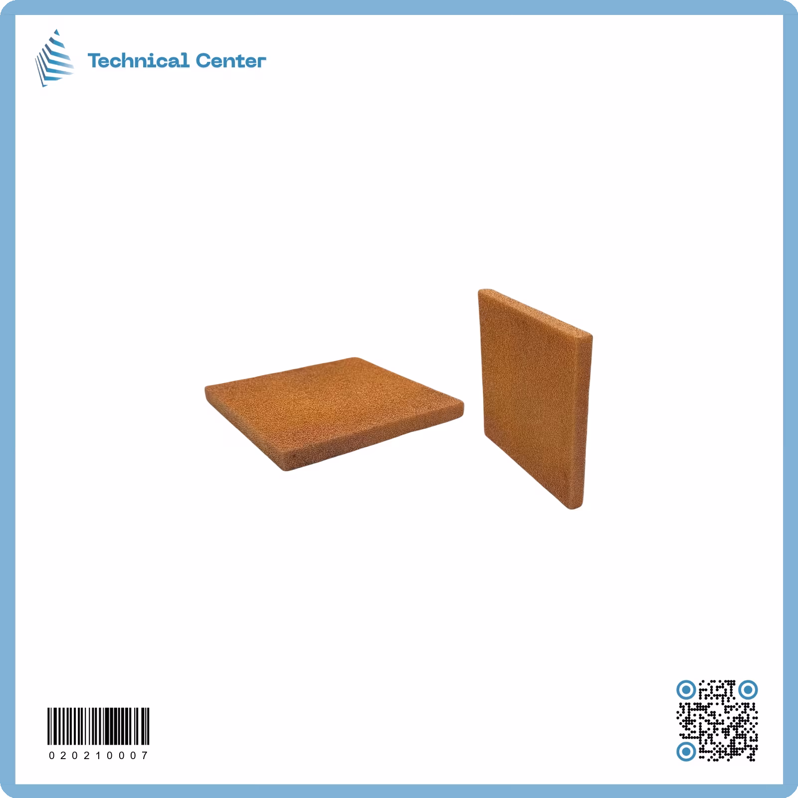 فوم نحاسي(porosity:95%) (200X200X20)mm