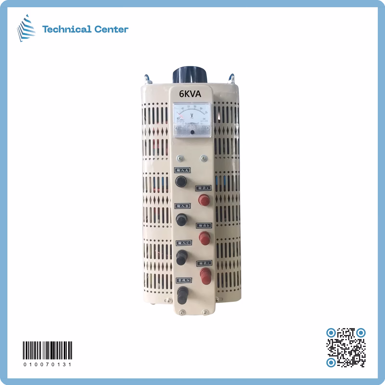 (0-500V)6KVA-3ɸ  فارياك شاشة